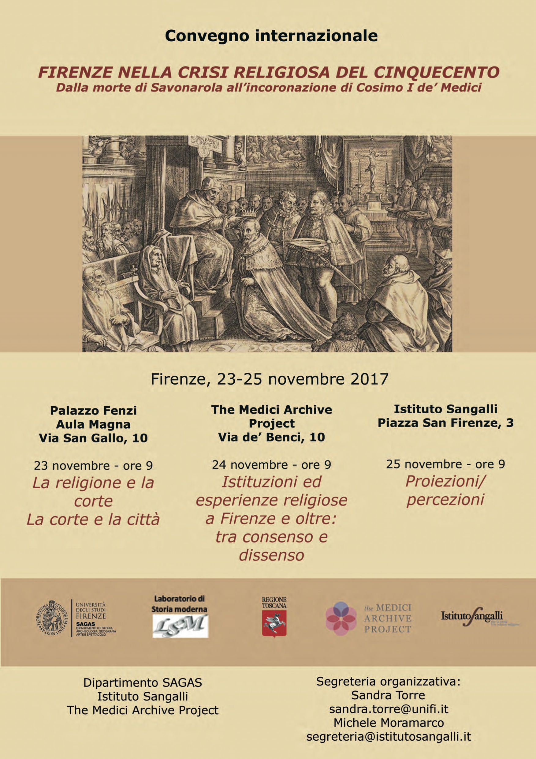 Firenze nella crisi religiosa del Cinquecento: echi e commenti Firenze nella crisi religiosa del Cinquecento: echi e commenti