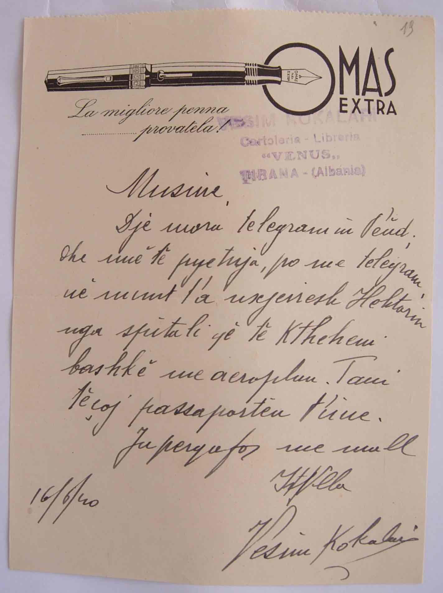 1.25a Lettera Vesim uno
