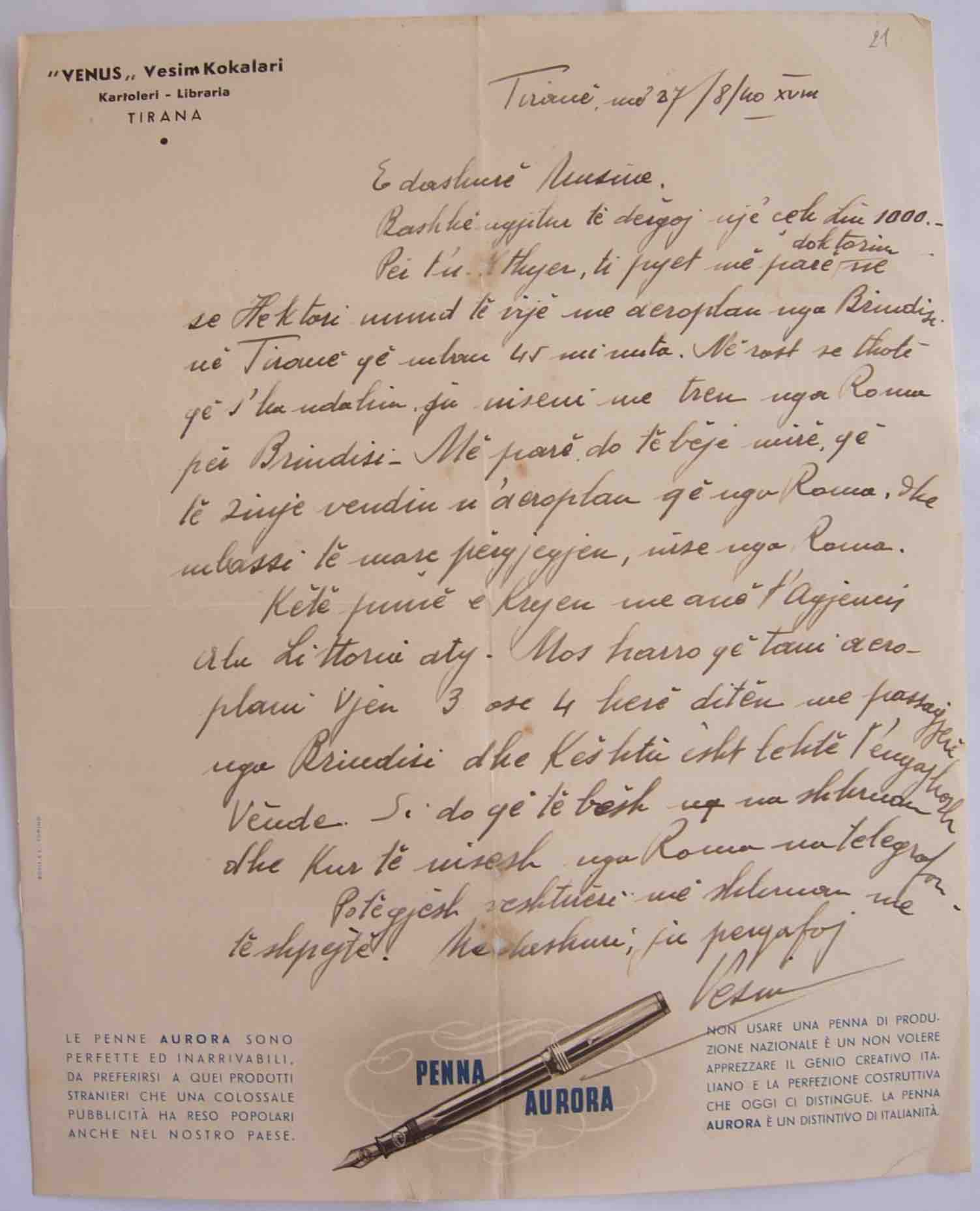 1.25b Lettera Vesim due