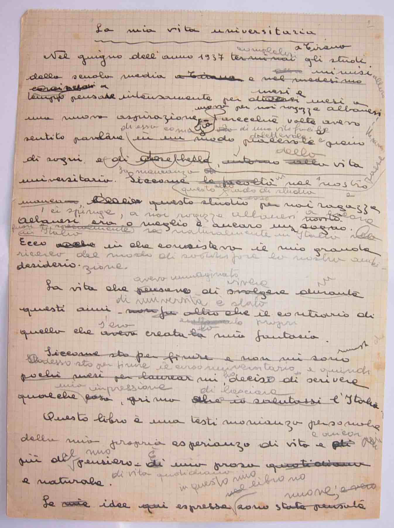 1.31 Prima pagina manoscritto