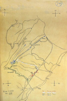 Mappa attacco corazzzato del 29 novembre 1943_TNA_WO 169_8961 4 corazzata